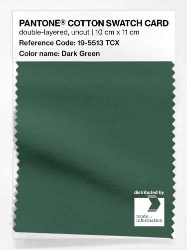 Artikelbild des Artikels “PANTONE® COTTON SWATCH CARD 19-5513 TCX Dark Green “