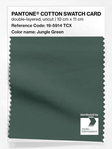Artikelbild des Artikels “PANTONE® COTTON SWATCH CARD 19-5914 TCX Jungle Green “