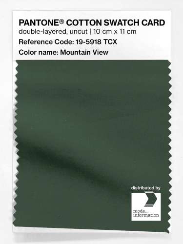 Product image of the product “PANTONE® COTTON SWATCH CARD 19-5918 TCX Mountain View ”