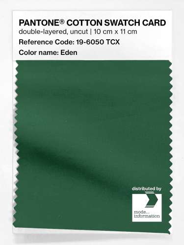 Product image of the product “PANTONE® COTTON SWATCH CARD 19-6050 TCX Eden ”