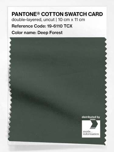 Artikelbild des Artikels “PANTONE® COTTON SWATCH CARD 19-6110 TCX Deep Forest “