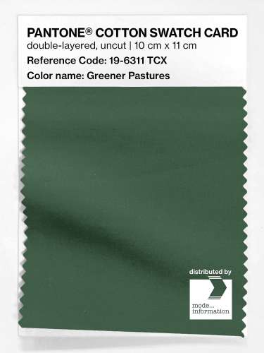 Artikelbild des Artikels “PANTONE® COTTON SWATCH CARD 19-6311 TCX Greener Pastures “