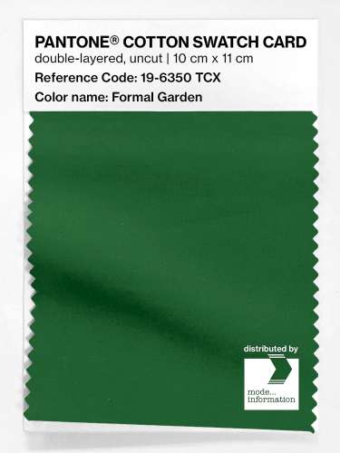 Artikelbild des Artikels “PANTONE® COTTON SWATCH CARD 19-6350 TCX Formal Garden “