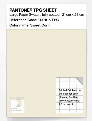 PANTONE® TPG SHEET 11-0106 TPG Sweet Corn