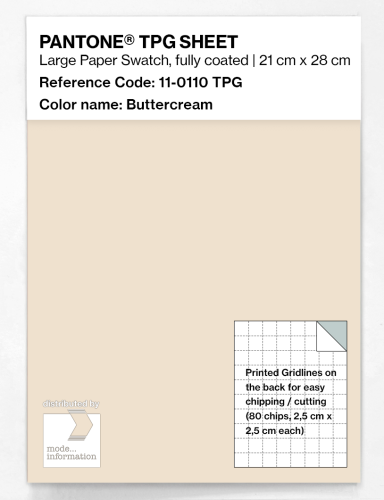 PANTONE® TPG SHEET 11-0110 TPG Buttercream