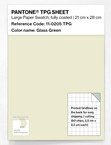 Artikelbild des Artikels “PANTONE® TPG SHEET 11-0205 TPG Glass Green “