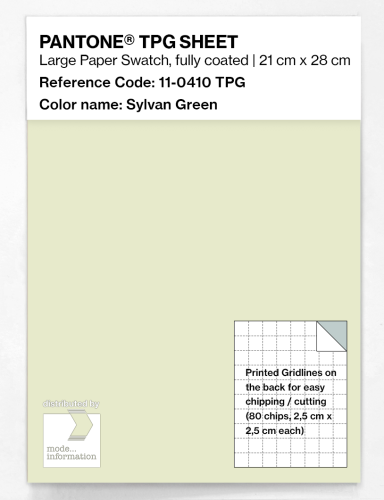 PANTONE® TPG SHEET 11-0410 TPG Sylvan Green