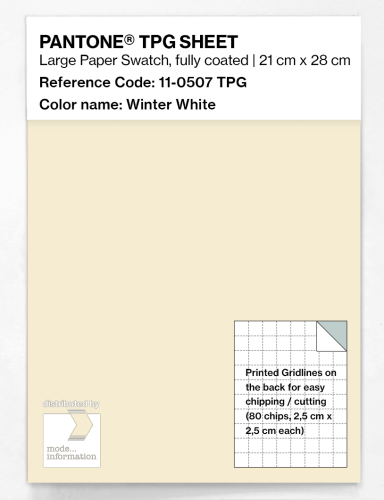 Product image of the product “PANTONE® TPG SHEET 11-0507 TPG Winter White ”