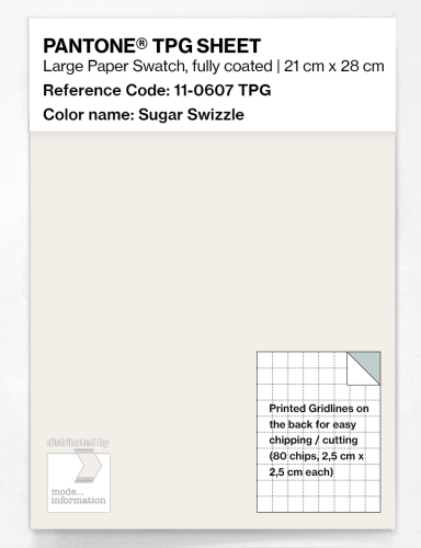 PANTONE® TPG SHEET 11-0607 TPG Sugar Swizzle