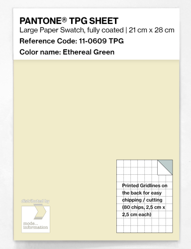 PANTONE® TPG SHEET 11-0609 TPG Ethereal Green