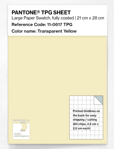 Artikelbild des Artikels “PANTONE® TPG SHEET 11-0617 TPG Transparent Yellow “