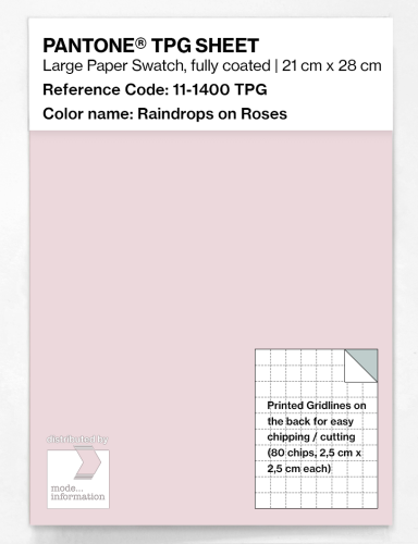 PANTONE® TPG SHEET 11-1400 TPG Raindrops on Roses