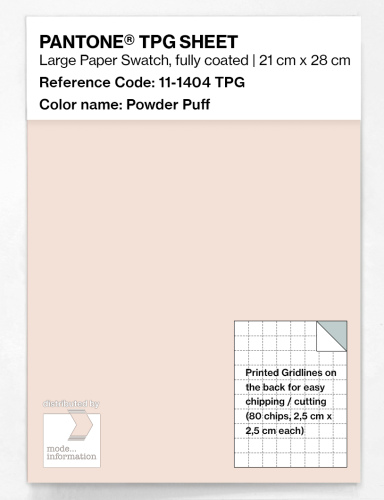 PANTONE® TPG SHEET 11-1404 TPG Powder Puff