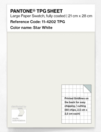 PANTONE® TPG SHEET 11-4202 TPG Star White