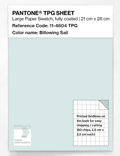 Product image of the product “PANTONE® TPG SHEET 11-4604 TPG Billowing Sail ”