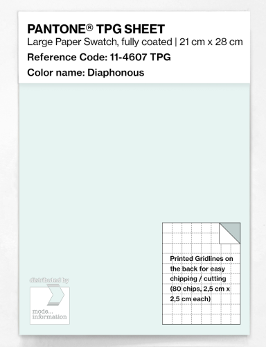 Product image of the product “PANTONE® TPG SHEET 11-4607 TPG Diaphonous ”