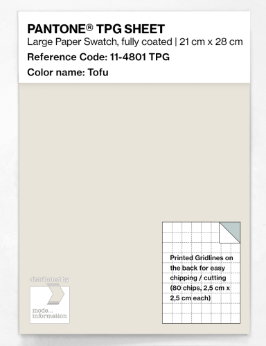 PANTONE® TPG SHEET 11-4801 TPG Tofu