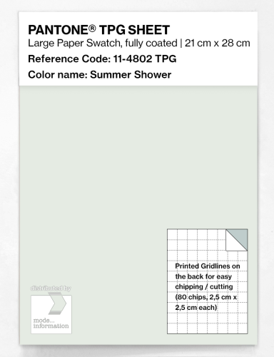 PANTONE® TPG SHEET 11-4802 TPG Summer Shower