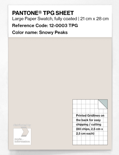 Artikelbild des Artikels “PANTONE® TPG SHEET 12-0003 TPG Snowy Peaks “