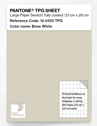 Artikelbild des Artikels “PANTONE® TPG SHEET 12-0105 TPG Bone White “