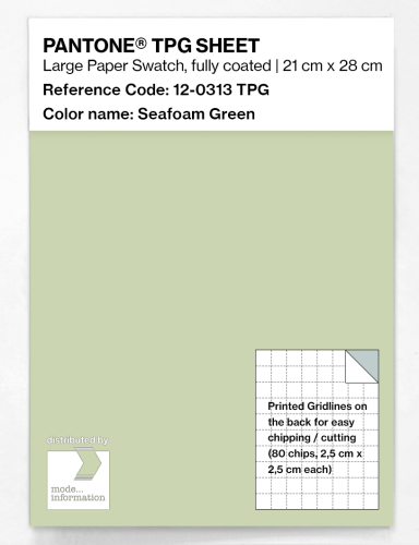 Product image of the product “PANTONE® TPG SHEET 12-0313 TPG Seafoam Green ”