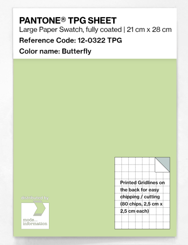 PANTONE® TPG SHEET 12-0322 TPG Butterfly