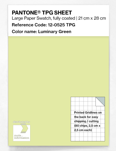 Artikelbild des Artikels “PANTONE® TPG SHEET 12-0525 TPG Luminary Green “