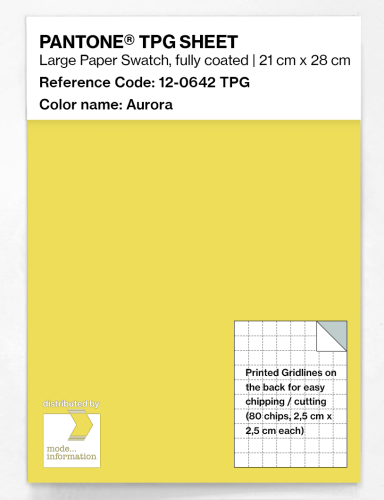 PANTONE® TPG SHEET 12-0642 TPG Aurora