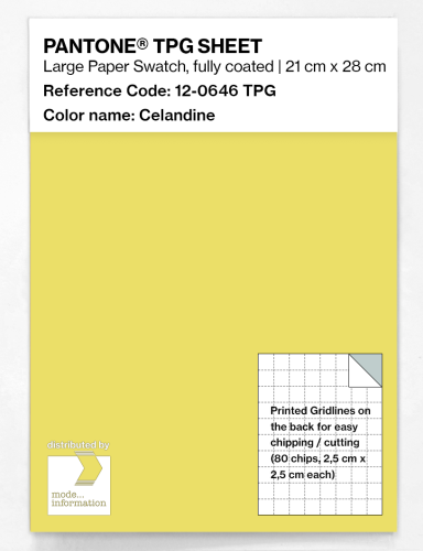 PANTONE® TPG SHEET 12-0646 TPG Celandine