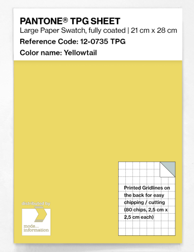 Product image of the product “PANTONE® TPG SHEET 12-0735 TPG Yellowtail ”