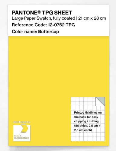 PANTONE® TPG SHEET 12-0752 TPG Buttercup