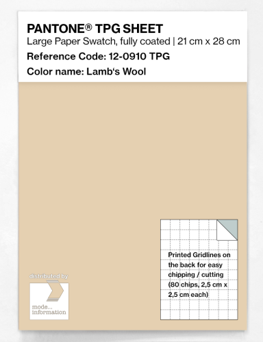 Artikelbild des Artikels “PANTONE® TPG SHEET 12-0910 TPG Lamb's Wool “