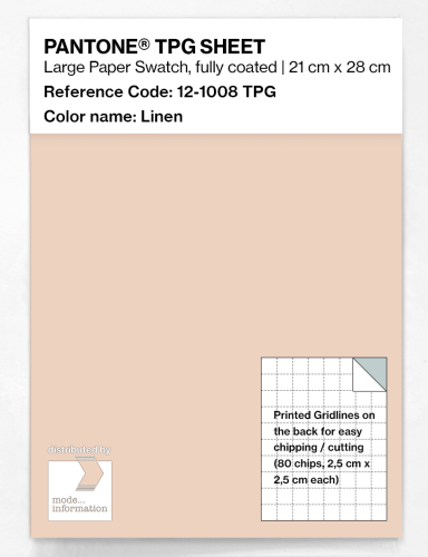 Product image of the product “PANTONE® TPG SHEET 12-1008 TPG Linen ”