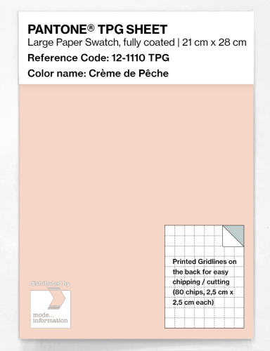 PANTONE® TPG SHEET 12-1110 TPG Crème de Pêche