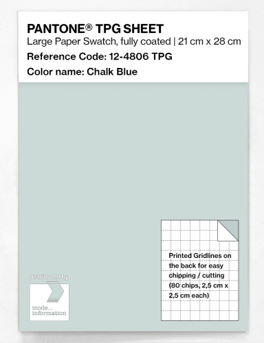 Product image of the product “PANTONE® TPG SHEET 12-4806 TPG Chalk Blue ”