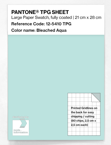 Artikelbild des Artikels “PANTONE® TPG SHEET 12-5410 TPG Bleached Aqua “