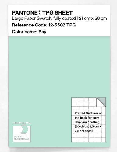 PANTONE® TPG SHEET 12-5507 TPG Bay