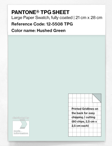 Product image of the product “PANTONE® TPG SHEET 12-5508 TPG Hushed Green ”
