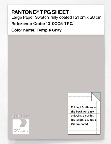 Artikelbild des Artikels “PANTONE® TPG SHEET 13-0005 TPG Temple Gray “