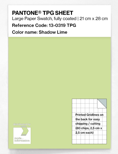 PANTONE® TPG SHEET 13-0319 TPG Shadow Lime