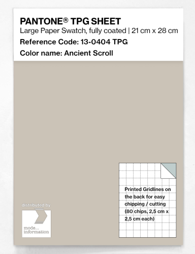 PANTONE® TPG SHEET 13-0404 TPG Ancient Scroll