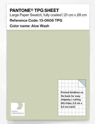PANTONE® TPG SHEET 13-0608 TPG Aloe Wash