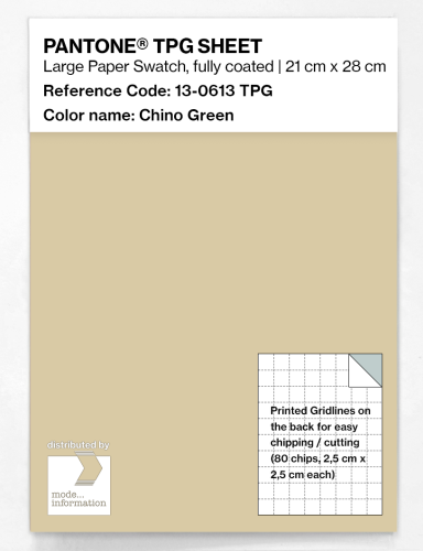 PANTONE® TPG SHEET 13-0613 TPG Chino Green