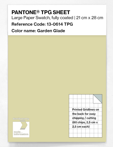 Product image of the product “PANTONE® TPG SHEET 13-0614 TPG Garden Glade ”
