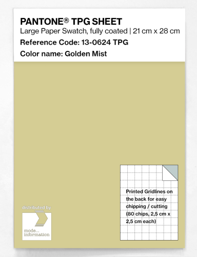 PANTONE® TPG SHEET 13-0624 TPG Golden Mist