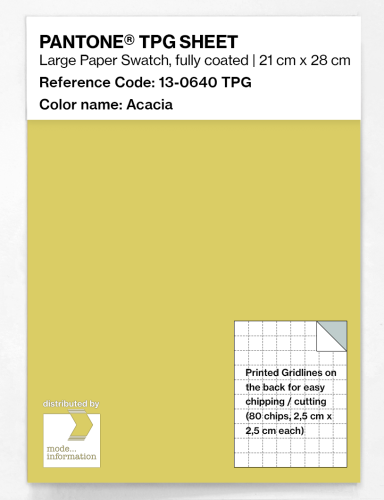 Artikelbild des Artikels “PANTONE® TPG SHEET 13-0640 TPG Acacia “