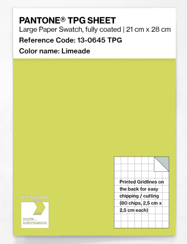Product image of the product “PANTONE® TPG SHEET 13-0645 TPG Limeade ”