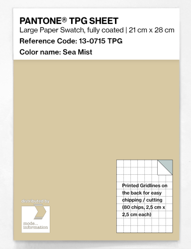 Product image of the product “PANTONE® TPG SHEET 13-0715 TPG Sea Mist ”