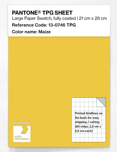 Product image of the product “PANTONE® TPG SHEET 13-0746 TPG Maize ”