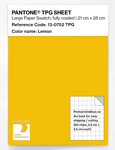 PANTONE® TPG SHEET 13-0752 TPG Lemon